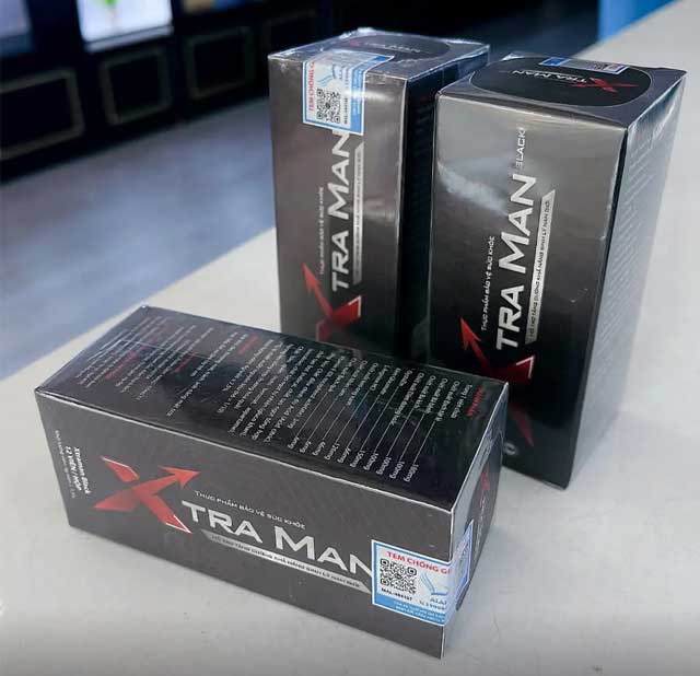 Viên sủi Xtraman Black Hỗ Trợ Sinh Lý Nam Giới (Hộp 12 Viên)