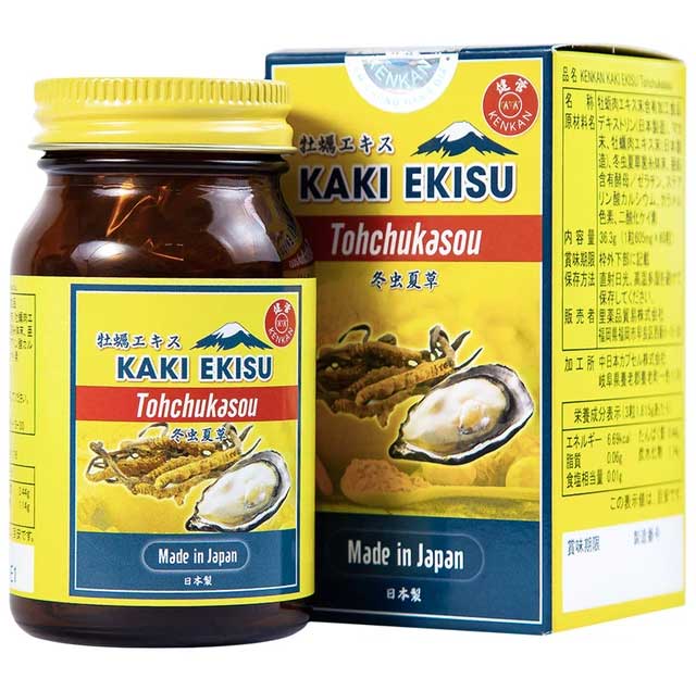 Viên Uống Kenkan Kaki Ekisu Tohchukasou Hỗ Trợ Tăng Sinh Lý Nam (Hộp 60 Viên)
