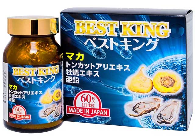 Viên Uống Tinh Chất Hàu Best King Jpanwell Nhật Bản Hỗ Trợ Sinh Lý Nam Giới (Hộp 60 Viên)