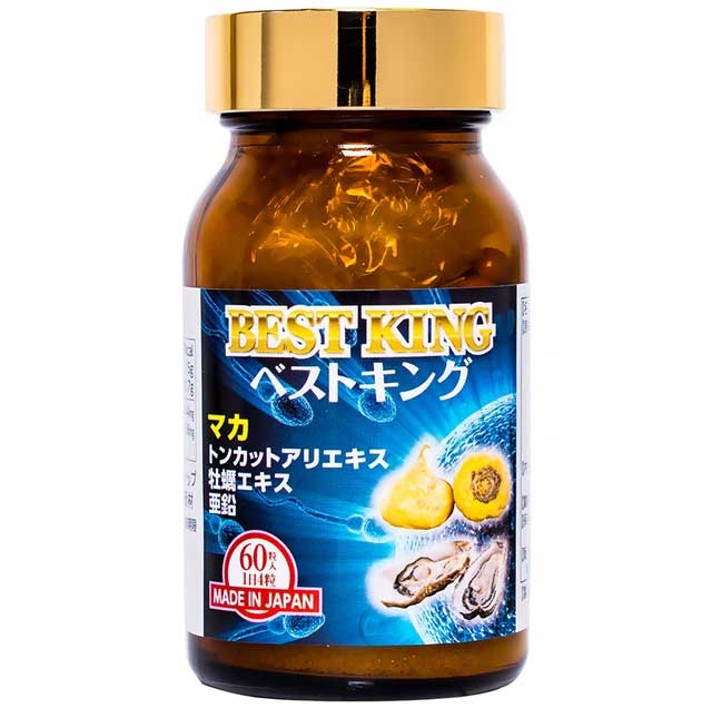Viên Uống Tinh Chất Hàu Best King Jpanwell Nhật Bản Hỗ Trợ Sinh Lý Nam Giới (Hộp 60 Viên)