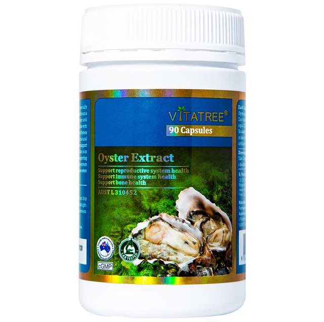 Viên Uống Tinh Chất Hàu Oyster Extract Vitatree Hỗ Trợ Sinh Lý Nam Giới (Hộp 90 Viên)