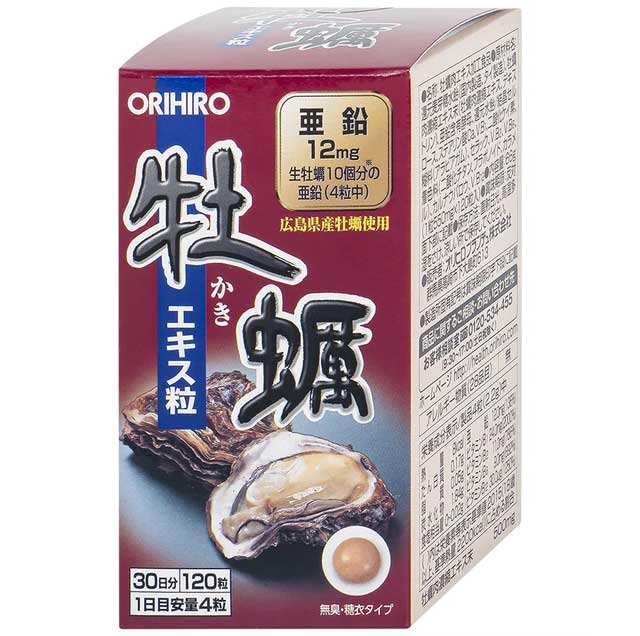 Viên Uống Tinh Chất Hàu Tươi Orihiro Nhật Bản Tăng Cường Sinh Lý Nam Giới (120 Viên)