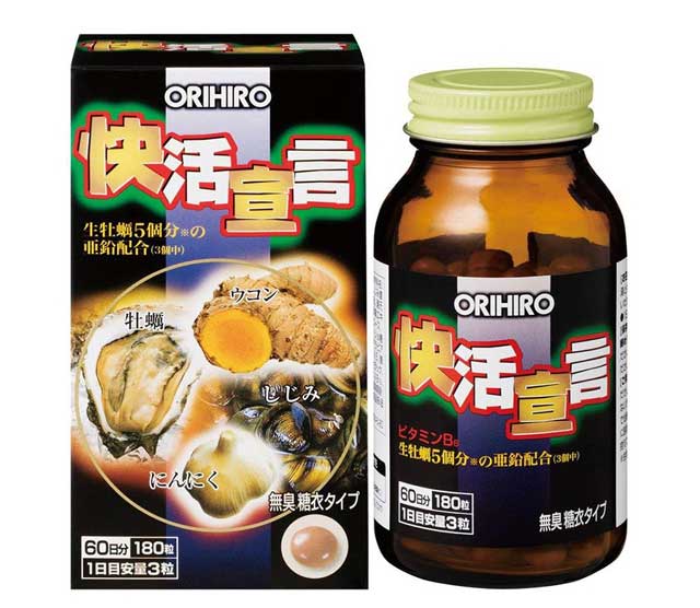 Viên Uống Tinh Chất Hàu Tươi Tỏi Nghệ Orihiro Nhật Bản (180 Viên)
