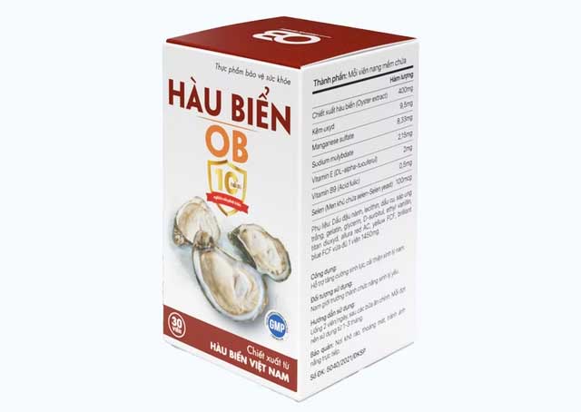 Viên Uống Tinh Hàu Biển Ob Hỗ Trợ Sinh Lý Nam Giới (Hộp 30 Viên)