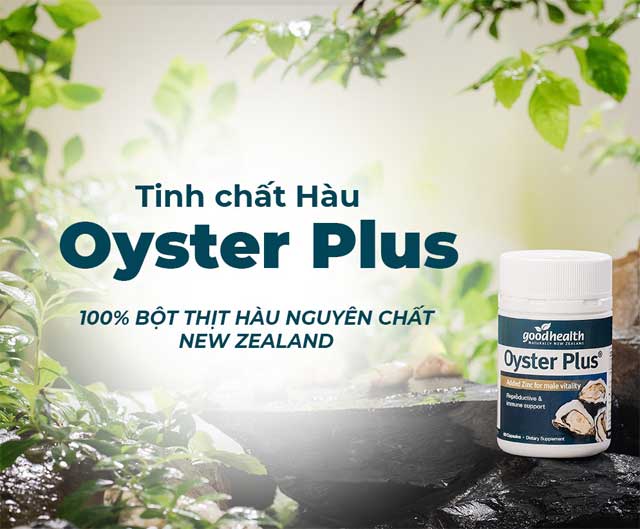 Viên Uống Tinh Hàu Oyster Plus Goodhealth Hỗ Trợ Sinh Lý Nam Giới (Hộp 60 Viên)